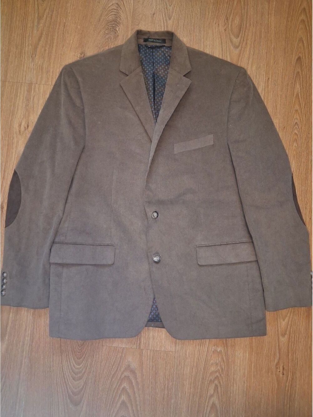 Ralph Lauren Corduroy Sport Coat 44R Brown Elbow Patches